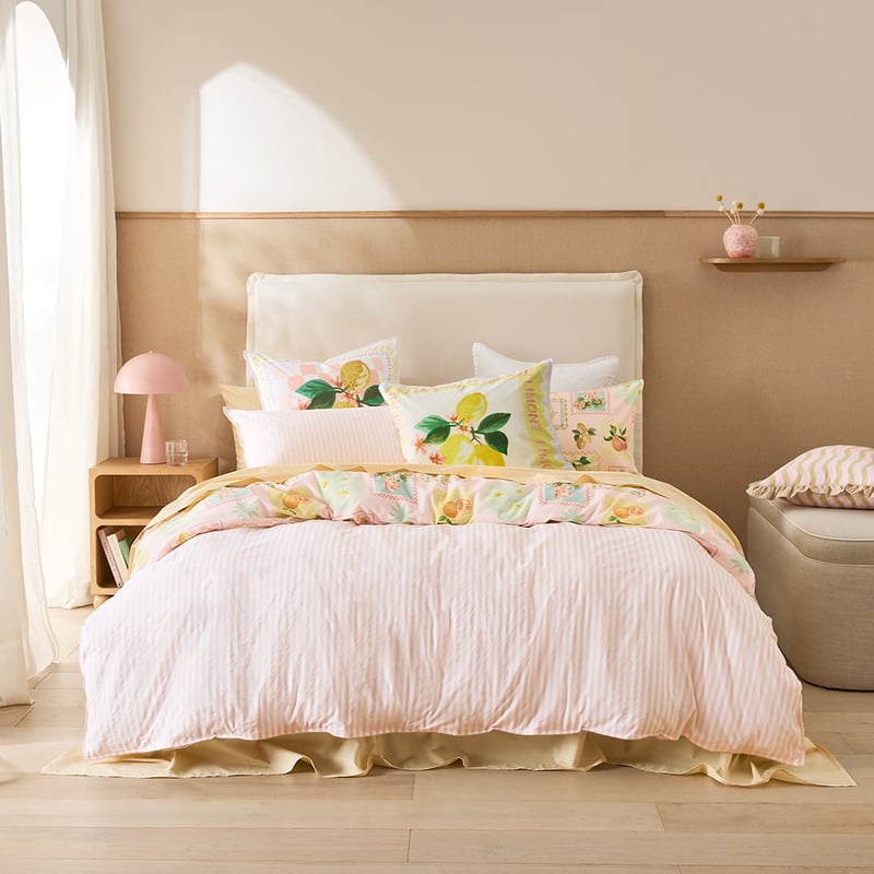 Summer Garden Pink Quilt Cover Set + Separates 