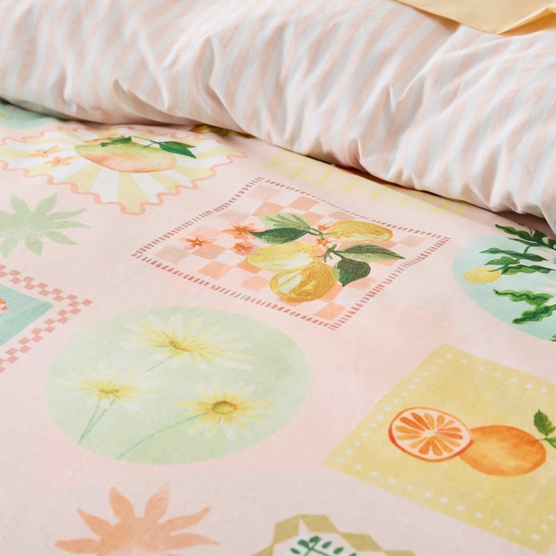 Summer Garden Pink Quilt Cover Set + Separates 