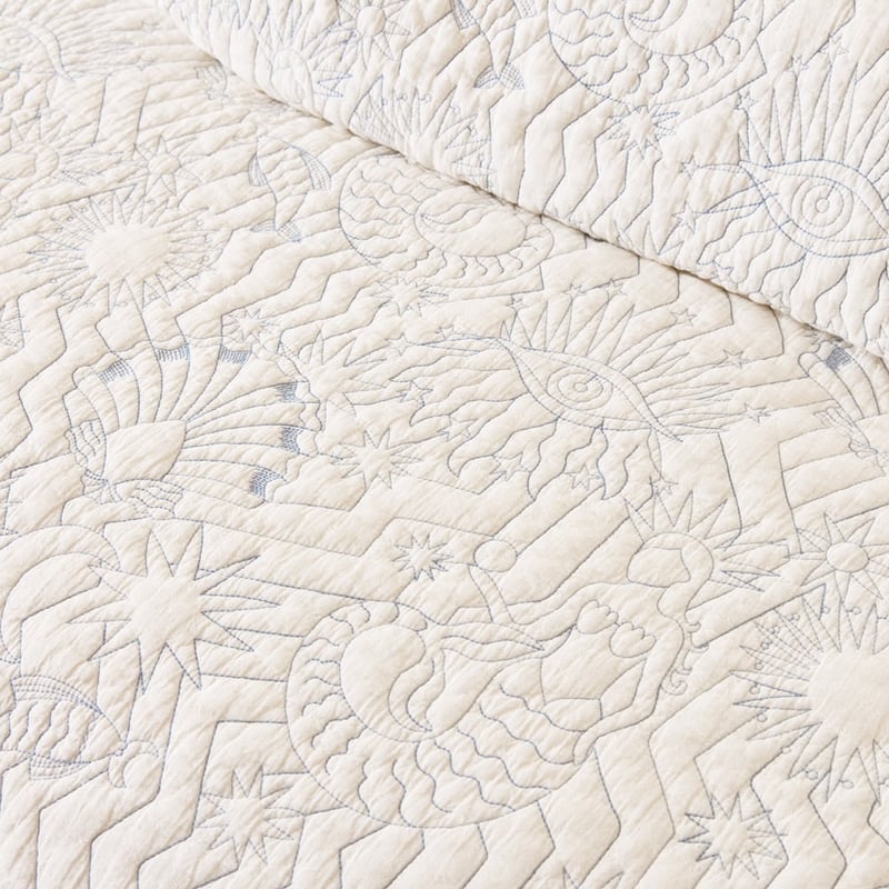 Sirena Natural Quilted Quilt Cover Separates