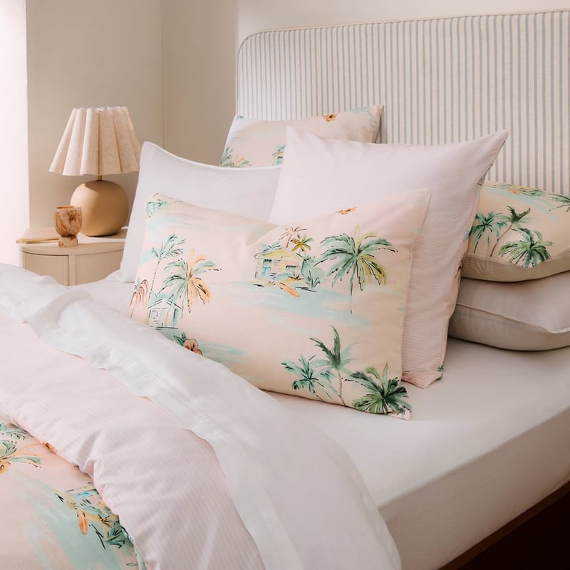 Malia Pink Quilt Cover Set + Separates