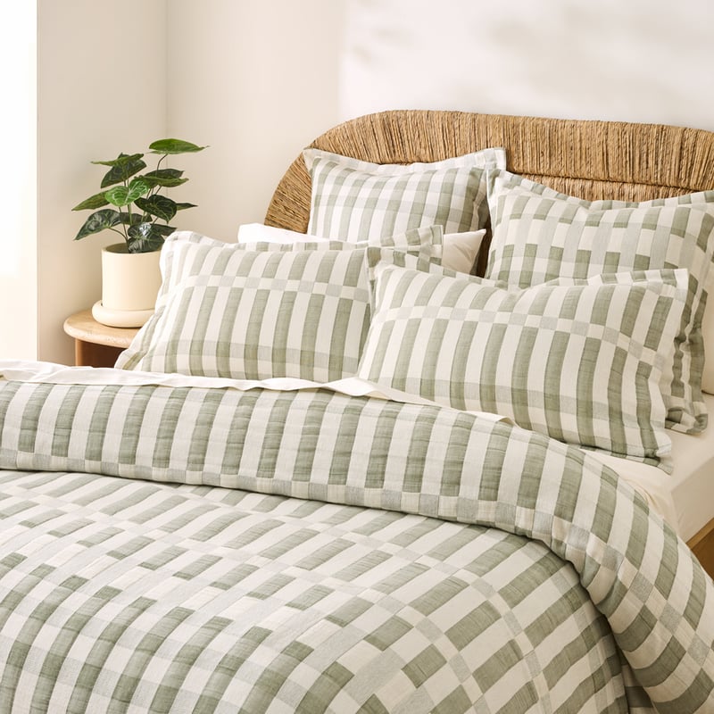 Sica Thyme Check Pillowcase