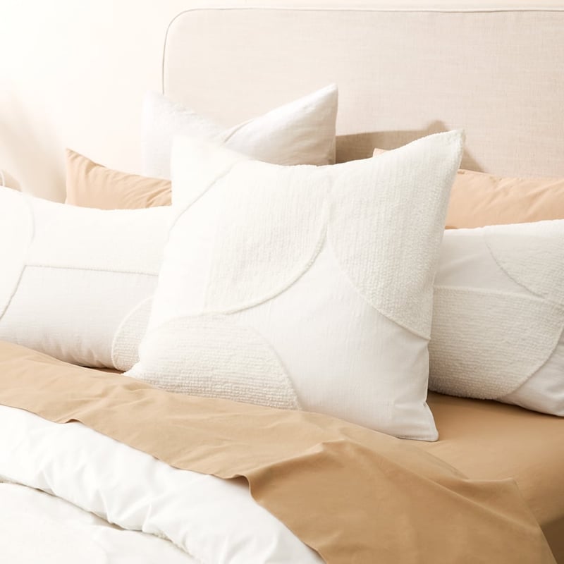 La Lune White Marle Tufted Quilt Cover Separates 