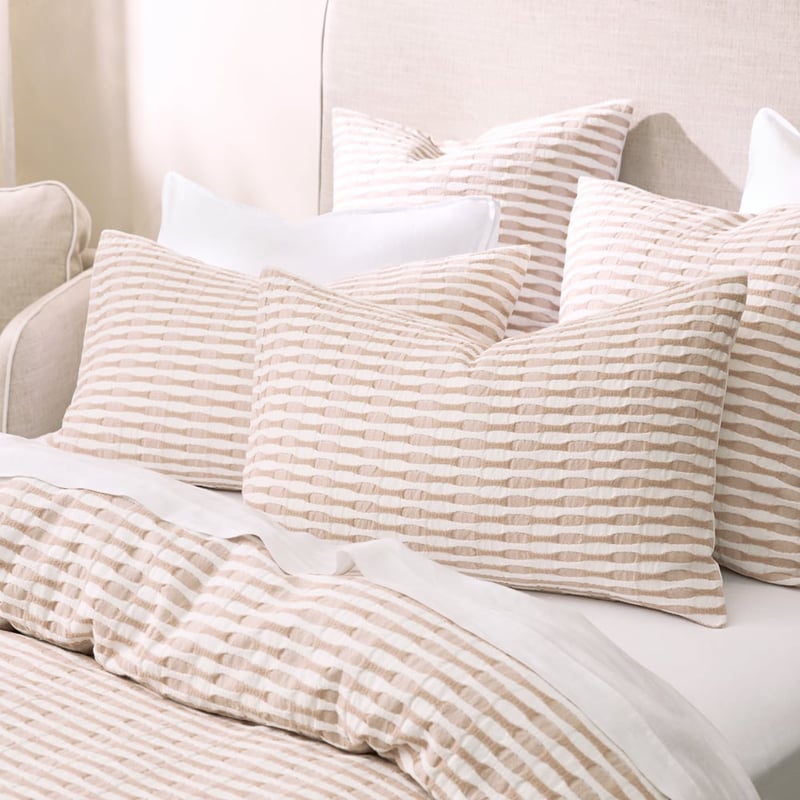 Luca Natural Quilt Cover Set + Separates