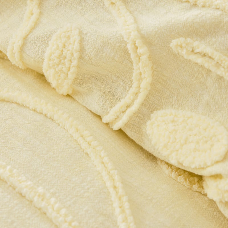 Swirl Tufted Lemon Quilt Cover Separates