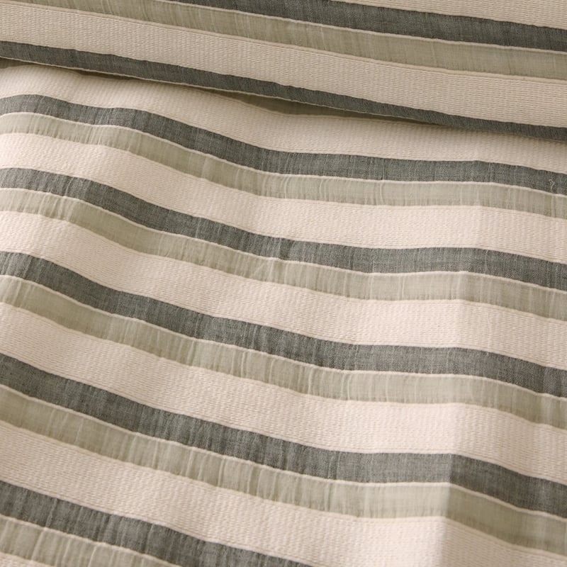 Stevie Jacquard Green Quilt Cover Set + Separates