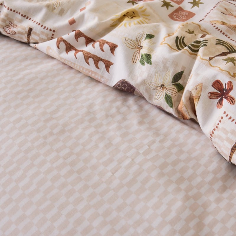 Island Paradise Natural Quilt Cover Set & Separates