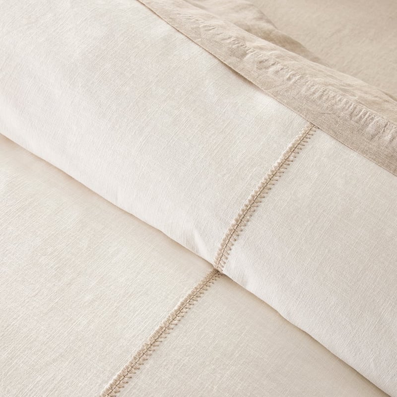 Annika Embroidered White Pillowcases