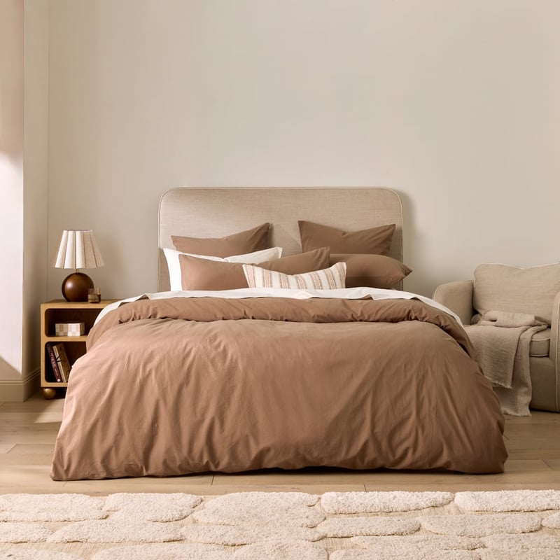 Stonewashed Cotton Fudge Quilt Cover Separates