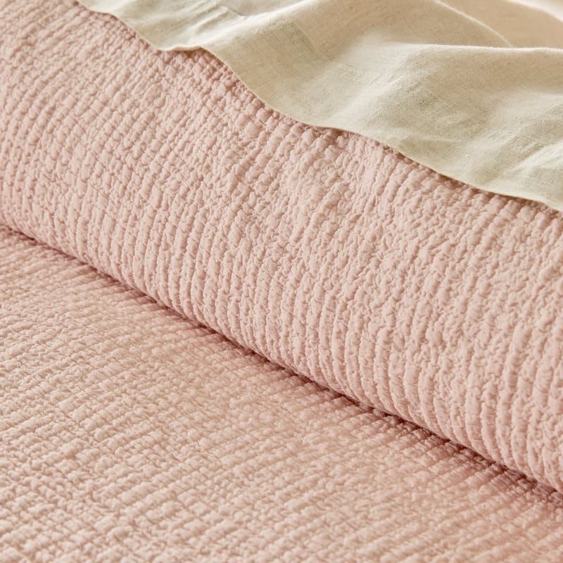 Aspen Dusty Pink Ruffle Quilt Cover Set + Separates