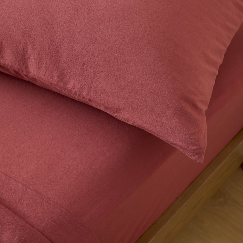 Stonewashed Cotton Redwood Sheet Separates 
