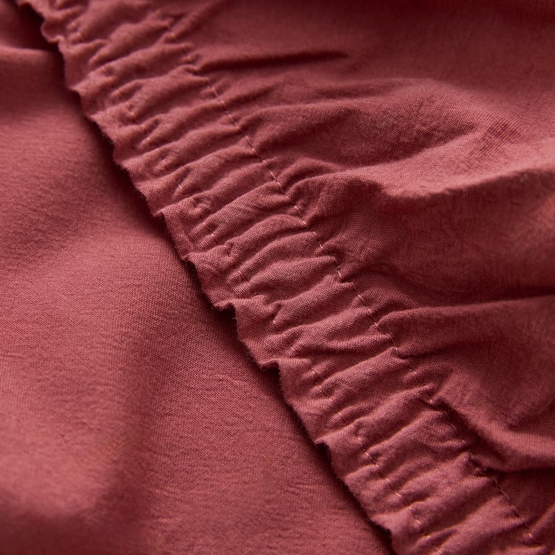 Stonewashed Cotton Redwood Sheet Separates 