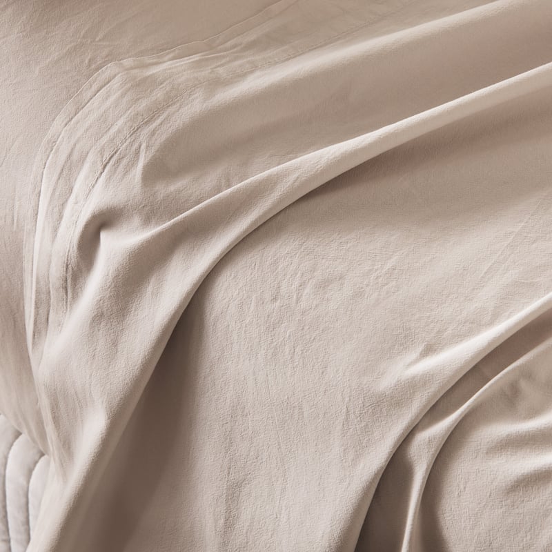 Stonewashed Cotton Silver Sheet Separates
