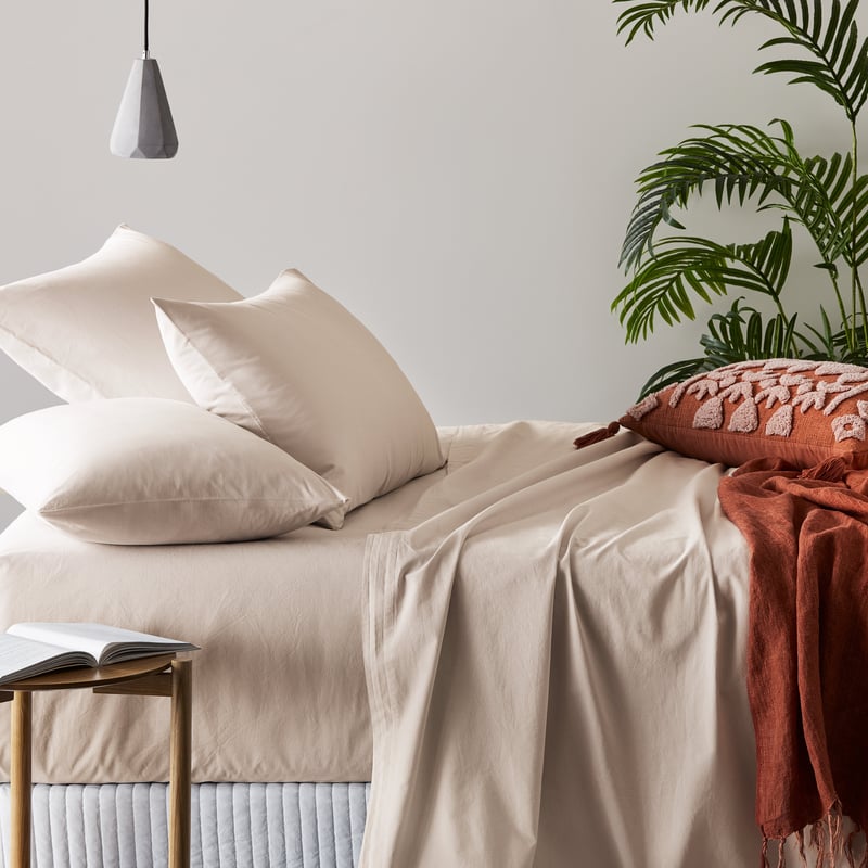 Stonewashed Cotton Silver Sheet Separates