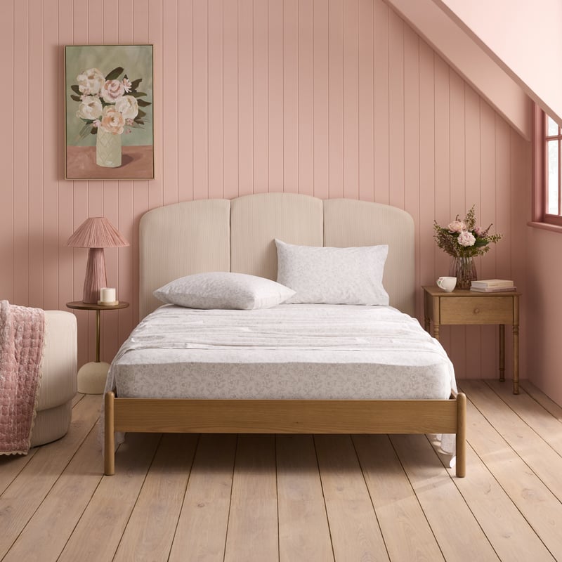 Clovelly Natural Floral Sheet Set