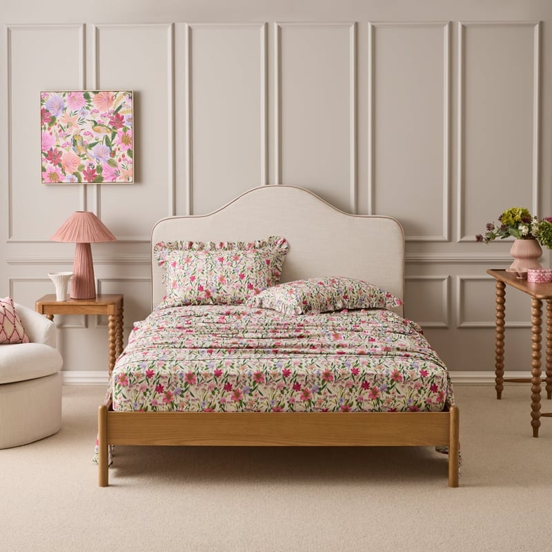 Etta Floral Ruffle Sheet Set