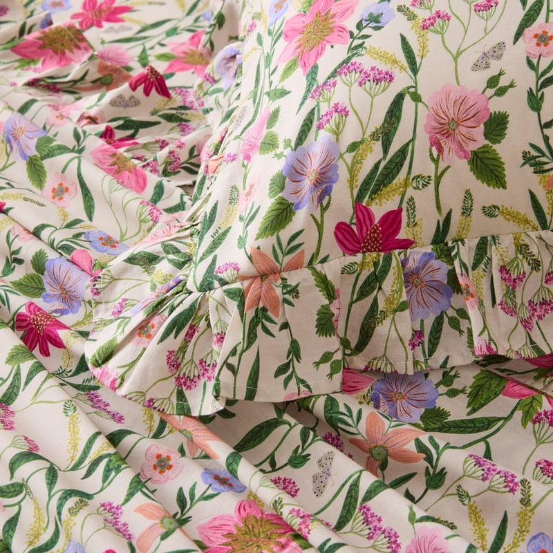 Etta Floral Ruffle Sheet Set