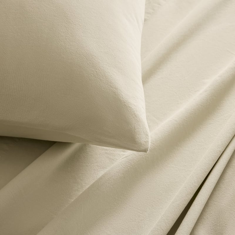 Stonewashed Cotton Pistachio Sheet Set