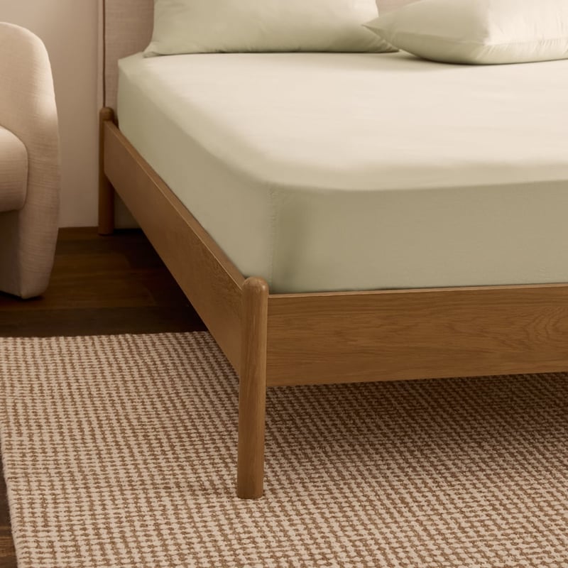 Stonewashed Cotton Pistachio Sheet Set