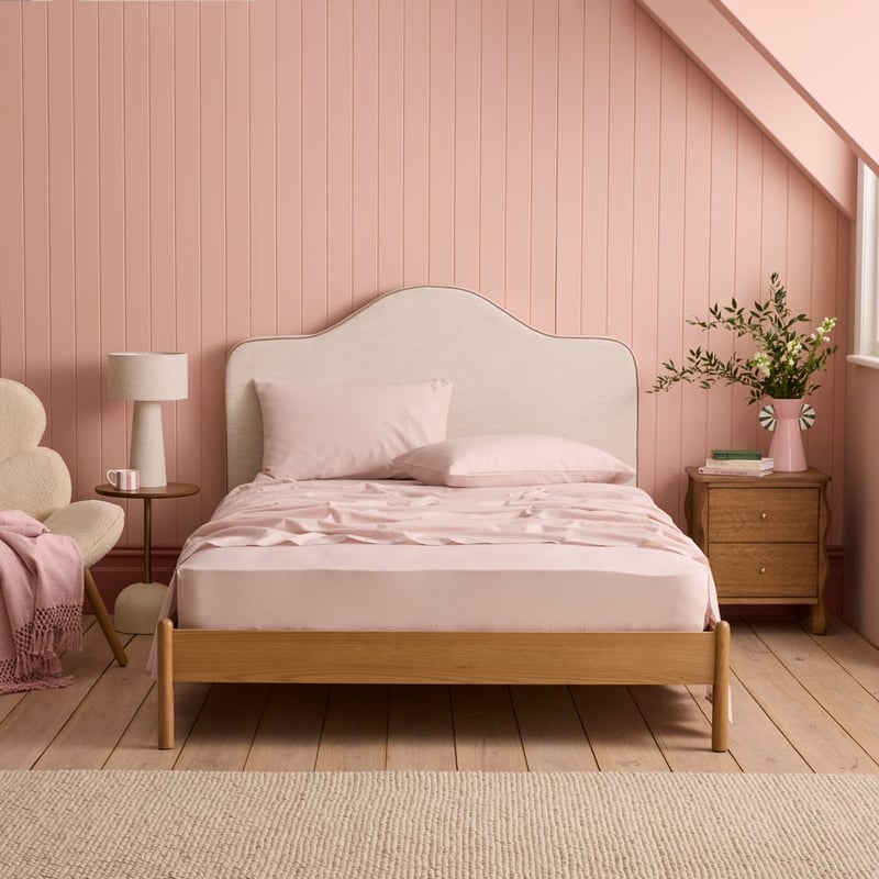 Relaxed Linen Look Petal Sheet Set