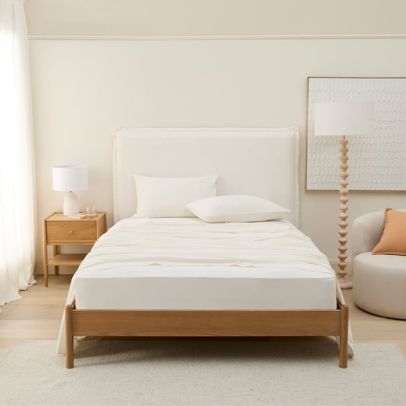 Stonewashed Cotton Coconut Sheet Separates