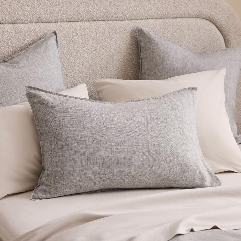 Vintage Washed Linen Salt & Pepper Sheet Separates