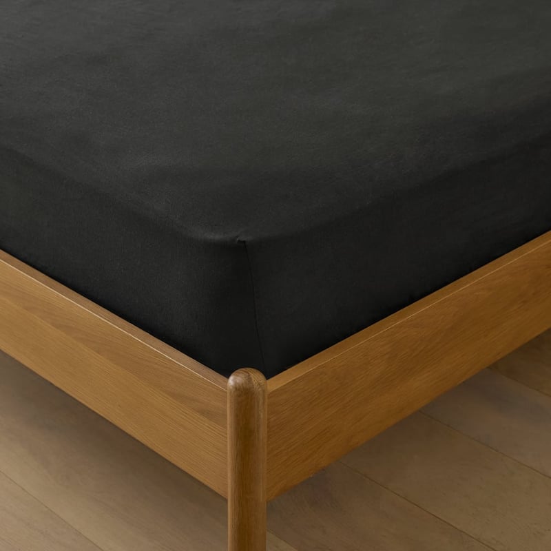 Vintage Washed Linen Liquorice Sheet Separates