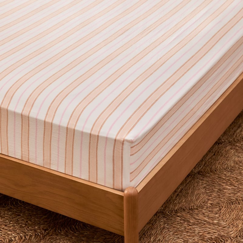 Resort Peach Stripe Sheet Set