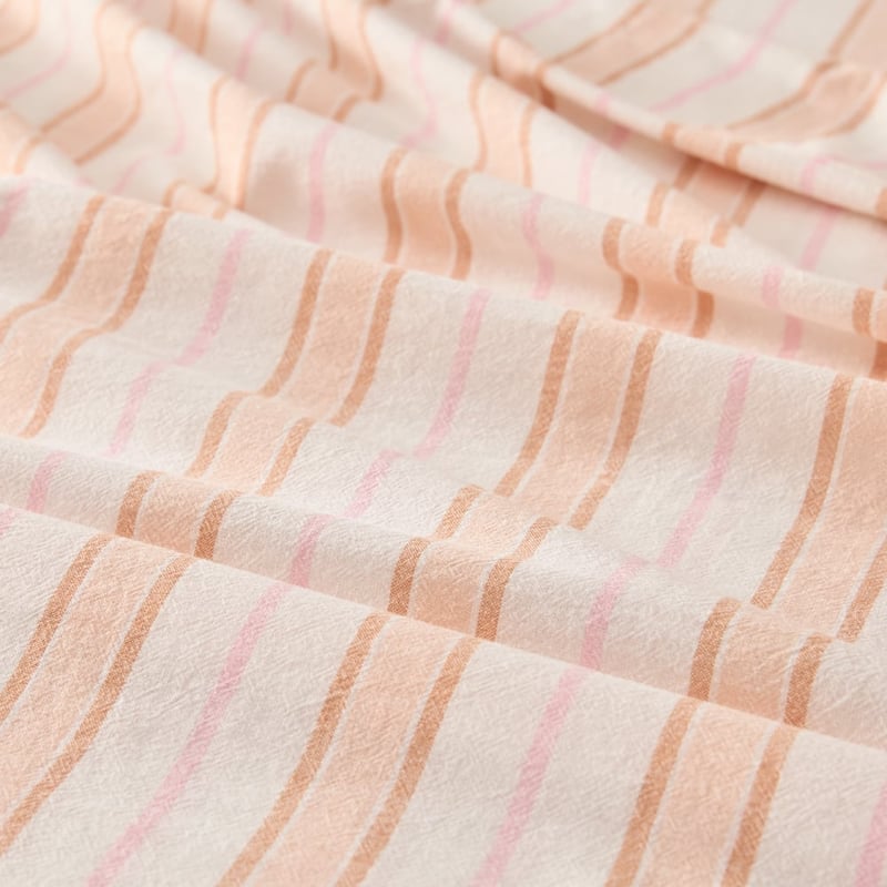 Resort Peach Stripe Sheet Set