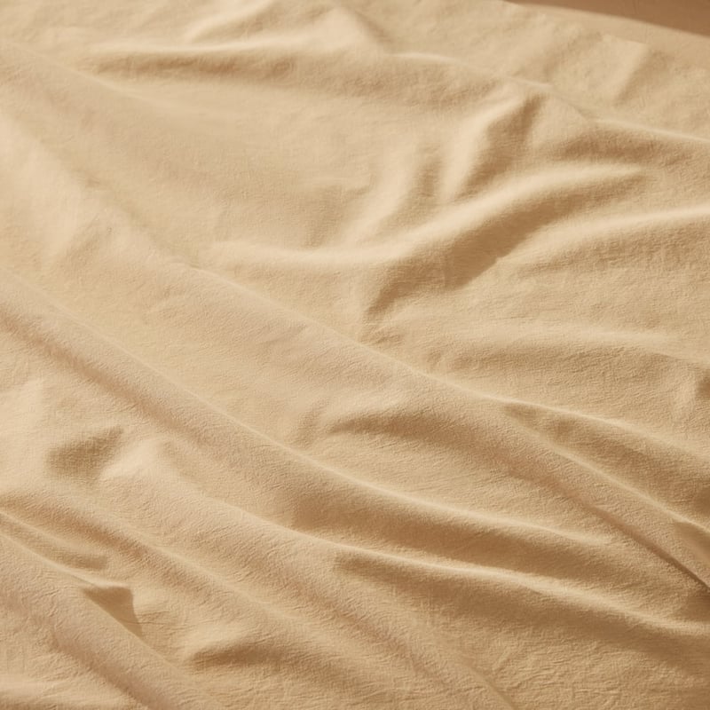 Stonewashed Cotton Sesame Sheet Separates