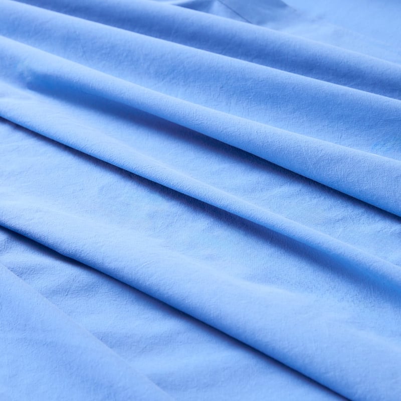 Stonewashed Cotton Cobalt Sheet Seperates
