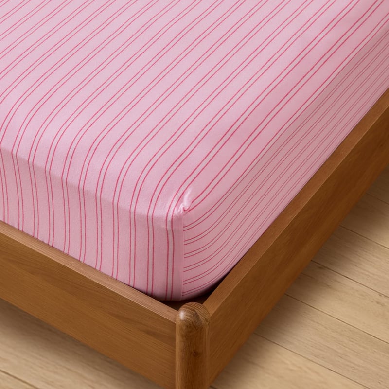 Yarn Dyed Lottie Pink Stripe Sheet Set 