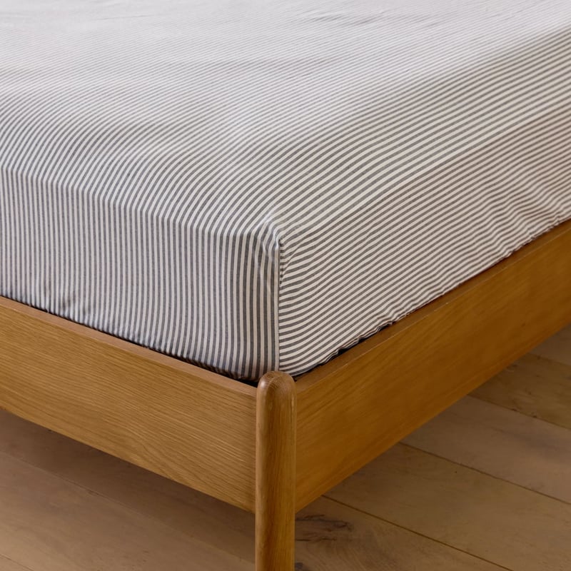 Fresh Navy Stripe Sheet Set