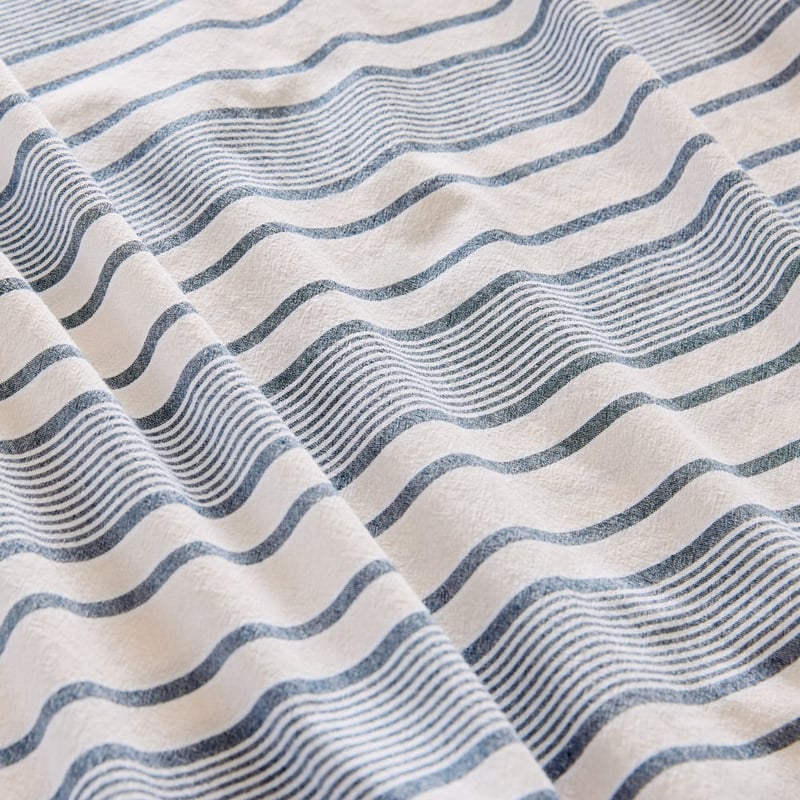 Yarn Dyed Navy Stripe Sheet Set