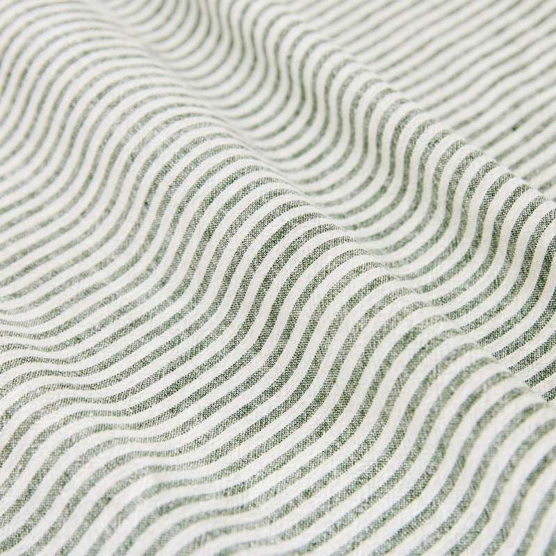 Linen Cotton Thyme Stripe Sheet Set