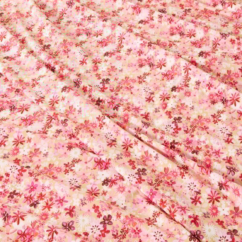 Sunlit Floral Pink Printed Sheet Set