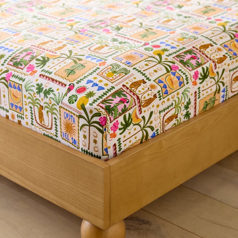 Costa Del Sol Coconut Printed Sheet Set