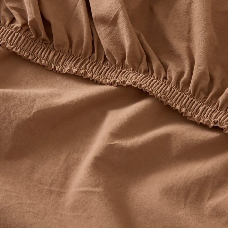 Stonewashed Cotton Fudge Sheet Separates