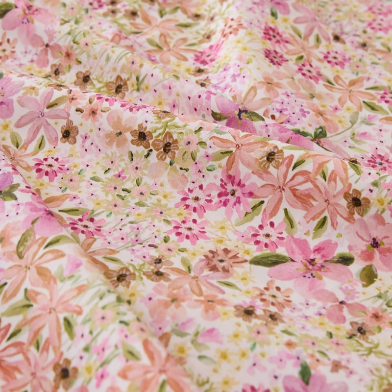 Sienna Floral Mauve Printed Sheet Set