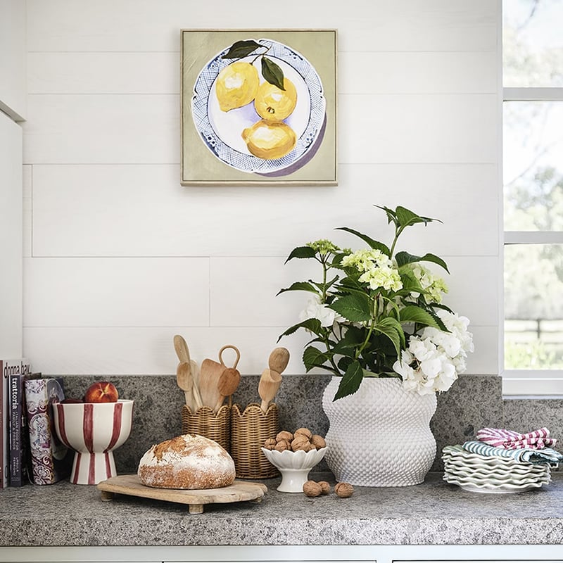 Fruit Bowl Lemon Canvas