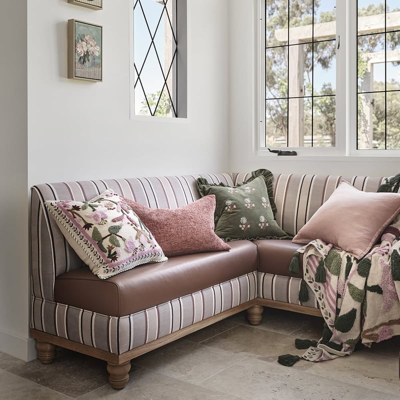 Greta Pink Tufted Cushion