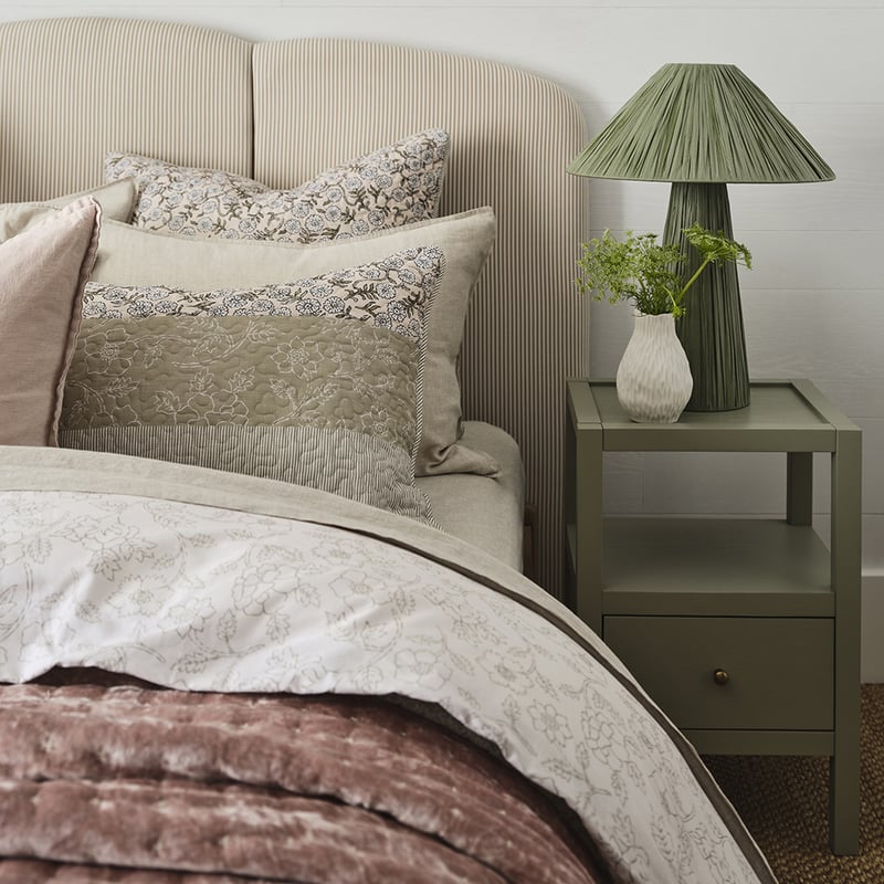 Clovelly Pink Quilted Quilt Cover Separates