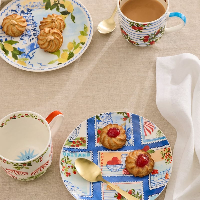 Amalfi Postcards Side Plate