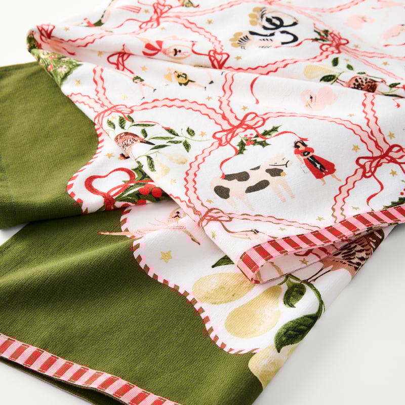 12 Days of Christmas Tea Towel Pack of 2