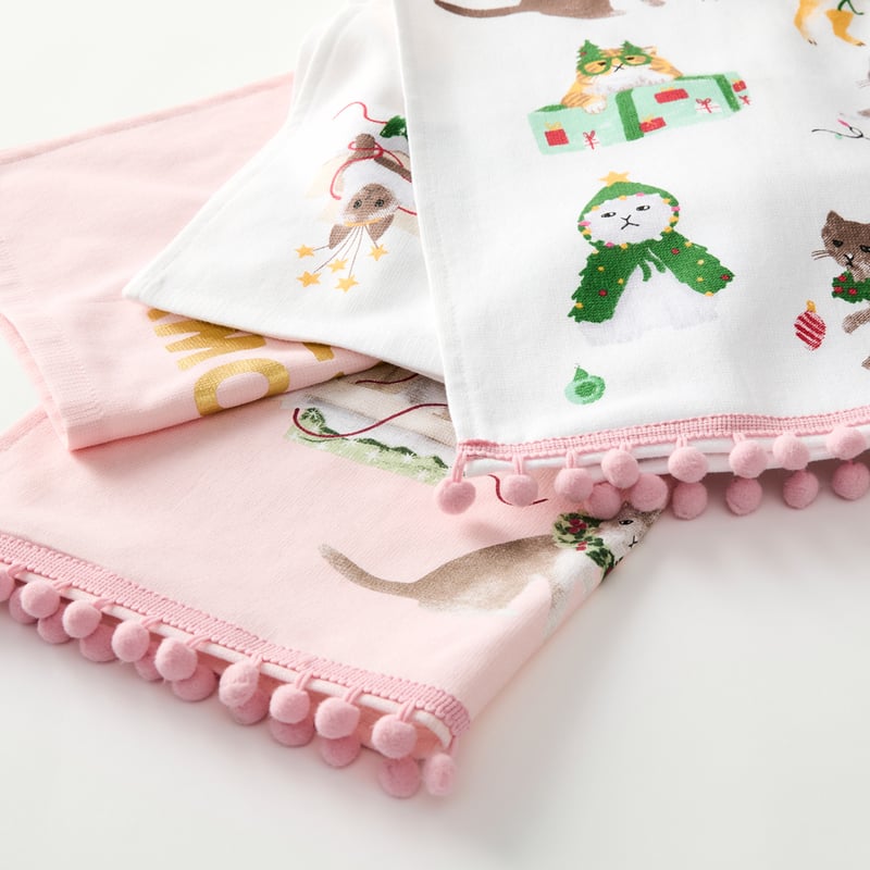 Meowy Christmas Tea Towel Pack of 2