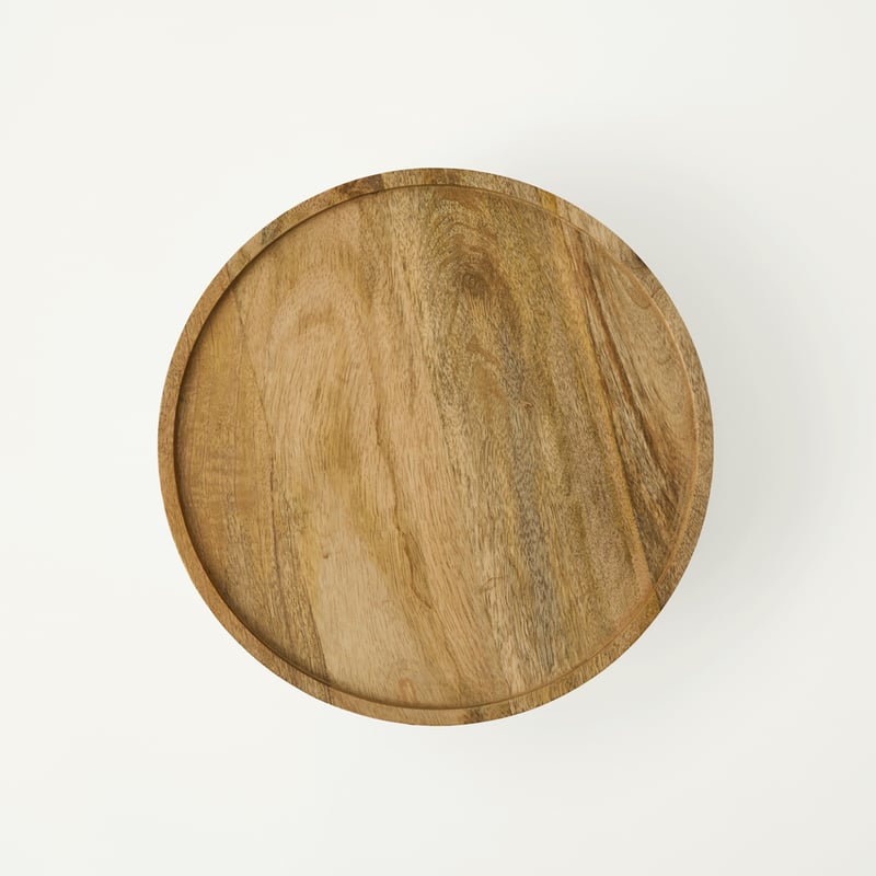 Christmas Pink & Green Mango Wood Cake Stand