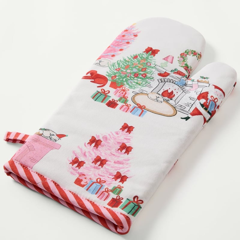 Vintage Christmas Oven Mitt Pack of 2