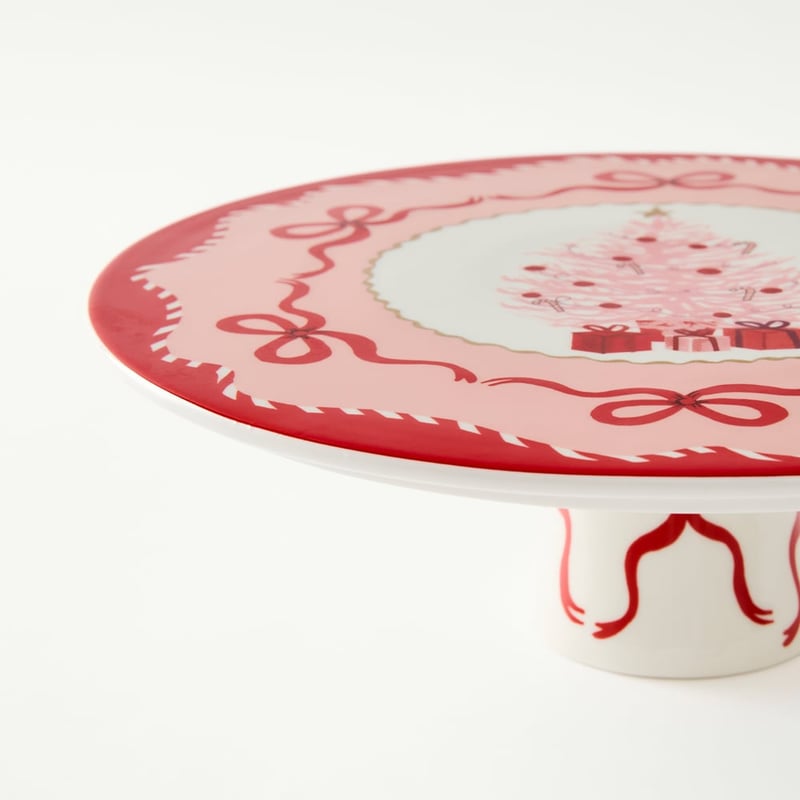 12 Days of Christmas Footed Cake Plate
