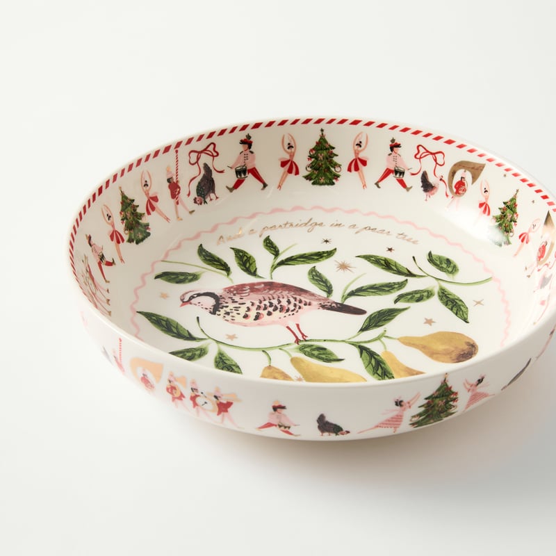 12 Days of Christmas Serving Bowl