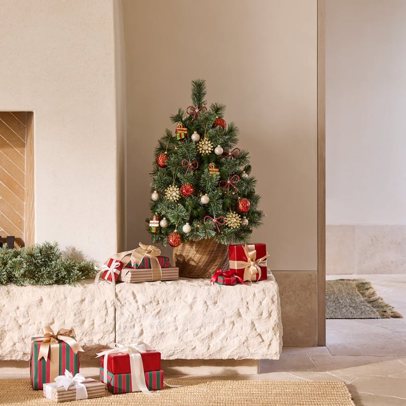 Potted Pine Cashmere LED Christmas Tree