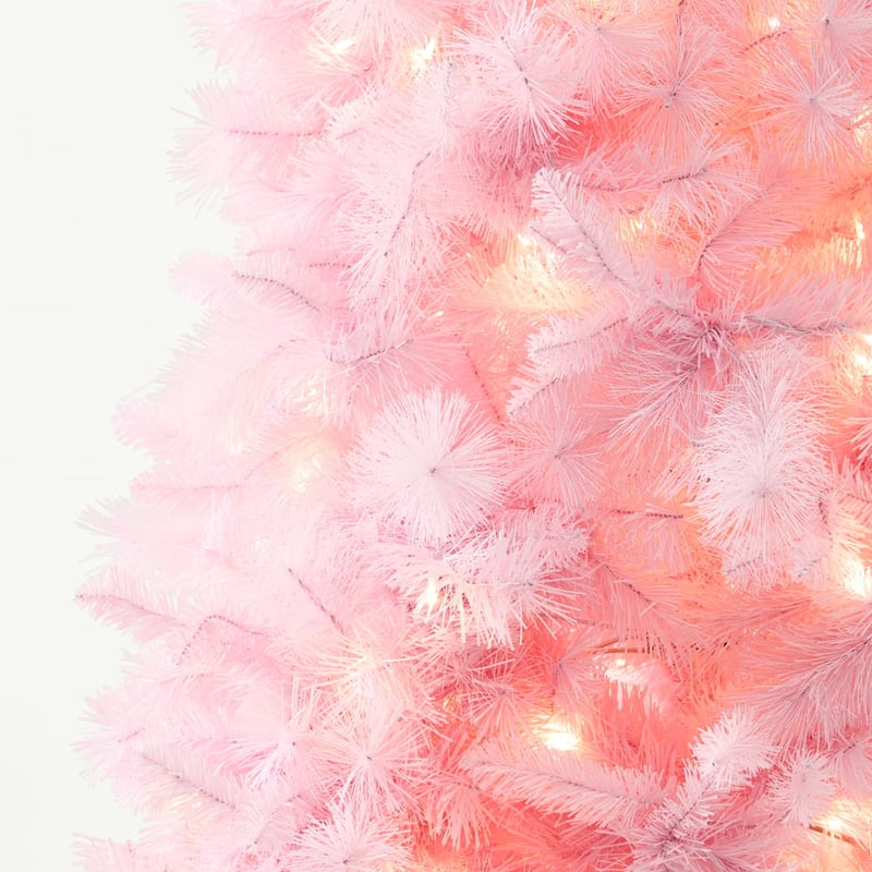 Whimsical Pink Pine LED Christmas Tree
